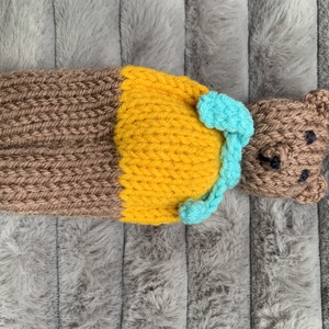 Maci  kézi kötésű  gyerek játék  - baba - mama - baba játékok - babakocka - Meska.hu