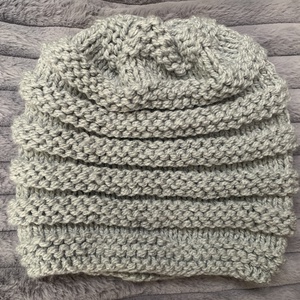 Férfi Sál Kézi kötésű  világos  szürke  eladó - ruha & divat - sál, sapka, kendő - sál - Meska.hu