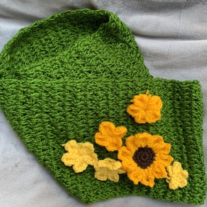 Sál. Kézi kötésű  olíva zöld színűs eladó - ruha & divat - sál, sapka, kendő - sapka - Meska.hu