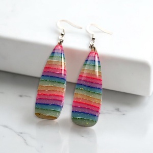 Rainbow Candy fülbevaló 2, Ékszer, Fülbevaló, Lógó fülbevaló, Ékszerkészítés, MESKA