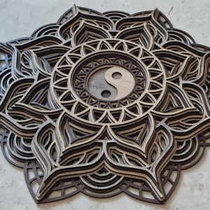 jing jang mandala  - otthon & életmód - dekoráció - spiritualitás - mandala - Meska.hu