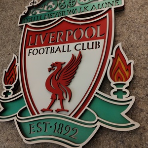Fc Liverpool fából készült logó rétegelt  - otthon & életmód - dekoráció - fali és függő dekoráció - álomfogó - Meska.hu
