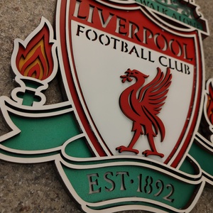 Fc Liverpool fából készült logó rétegelt  - otthon & életmód - dekoráció - fali és függő dekoráció - álomfogó - Meska.hu