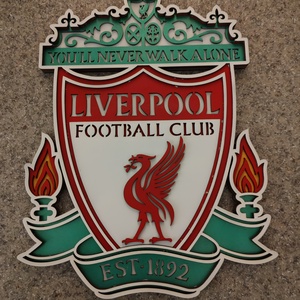 Fc Liverpool fából készült logó rétegelt  - otthon & életmód - dekoráció - fali és függő dekoráció - álomfogó - Meska.hu