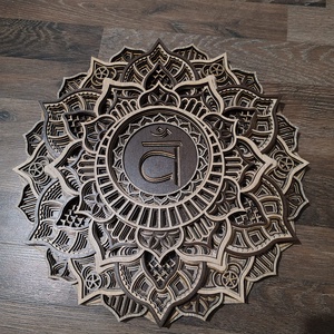 Szvádisthána csakra mandala 7 rétegű fából készült, Otthon & Életmód, Dekoráció, Spiritualitás, Mandala, Famegmunkálás, MESKA