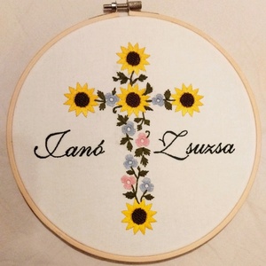 Hímzett fali dísz - Meska.hu