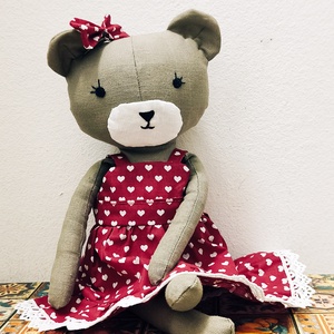 Bearta textil maci, Játék & Sport, Plüssállat & Játékfigura, Maci, Varrás, Hímzés, MESKA