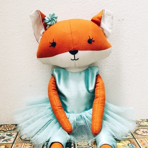 Rókuska textil róka - játék & sport - plüssállat & játékfigura - róka - Meska.hu