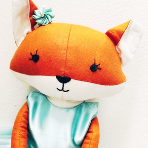 Rókuska textil róka - játék & sport - plüssállat & játékfigura - róka - Meska.hu