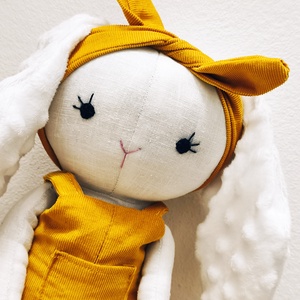 Toppanka textil nyuszi - játék & sport - plüssállat & játékfigura - nyuszi - Meska.hu