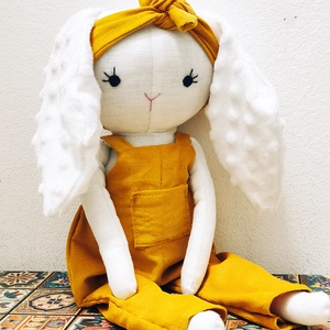 Toppanka textil nyuszi - játék & sport - plüssállat & játékfigura - nyuszi - Meska.hu