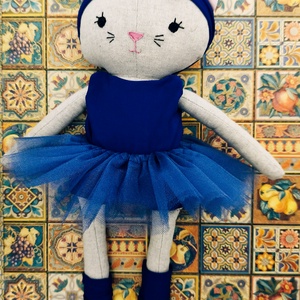 Ciliom textil cica - játék & sport - plüssállat & játékfigura - cica - Meska.hu