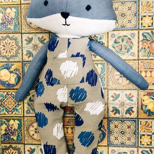 Lupo textil farkas - játék & sport - plüssállat & játékfigura - más figura - Meska.hu