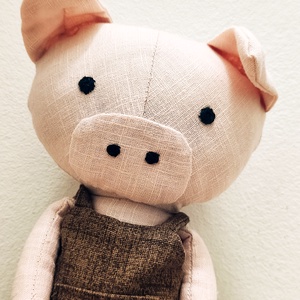 Pörcike textil malac - játék & sport - plüssállat & játékfigura - malac - Meska.hu