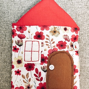 Textil babaház öltöztethető babával - játék & sport - baba & babaház - baba - Meska.hu