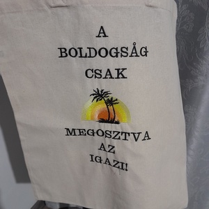 Bevásárló táska, Táska & Tok, Bevásárlás & Shopper táska, Shopper, textiltáska, szatyor, Varrás, Hímzés, MESKA