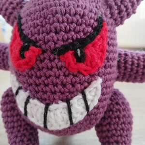 Gengar lila horgolt pokémon - játék & sport - plüssállat & játékfigura - más figura - Meska.hu