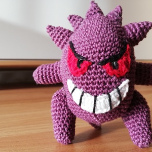 Gengar lila horgolt pokémon - játék & sport - plüssállat & játékfigura - más figura - Meska.hu