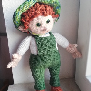 Horgolt kerti manó - játék & sport - plüssállat & játékfigura - ember - Meska.hu