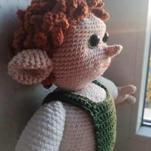 Horgolt kerti manó - játék & sport - plüssállat & játékfigura - ember - Meska.hu