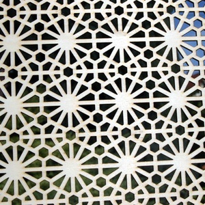 Pergola, térelválasztó elem, ablakdísz, falidísz, lámpabúra 40x40 cm - otthon & életmód - dekoráció - asztal és polc dekoráció - asztaldísz - Meska.hu