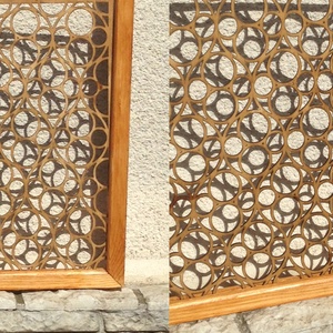 Pergola, térelválasztó elem, ablakdísz, falidísz, lámpabúra 40x40 cm - otthon & életmód - dekoráció - asztal és polc dekoráció - asztaldísz - Meska.hu