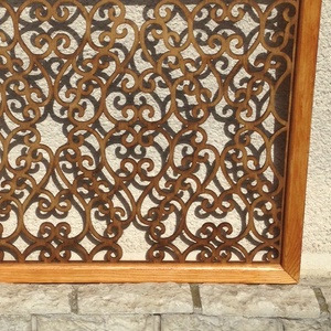 Pergola, térelválasztó elem, ablakdísz, falidísz, lámpabúra 40x40 cm - otthon & életmód - dekoráció - fali és függő dekoráció - falra akasztható dekor - Meska.hu