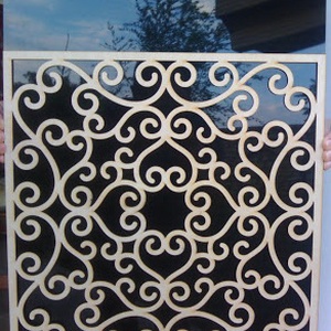 Pergola natur, térelválasztó elem, ablakdísz, falidísz, lámpabúra 40x40 cm - otthon & életmód - dekoráció - ajtó- és ablak dekoráció - ablakdísz - Meska.hu
