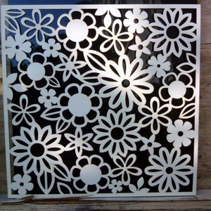Pergola natur, térelválasztó elem, ablakdísz, falidísz, lámpabúra 40x40 cm, Otthon & Életmód, Dekoráció, Fali és függő dekoráció, Falra akasztható dekor, Famegmunkálás, MESKA