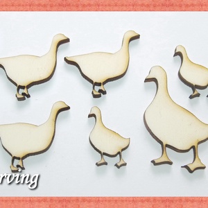 Fa kacsa - 15 db - két méretben 20 Ft/db - kellékek & szerszámok - hobby fa alapanyag - Meska.hu