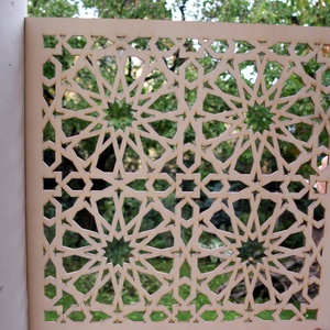 Marokkói mintás, natúr fa pergola, térelválasztó, falidísz, lámpabúra, Otthon & Lakás, Dekoráció, Ajtó- és ablak dekoráció, Ablakdísz, Famegmunkálás, MESKA