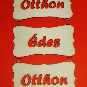 'Otthon Édes Otthon' 3 részes díszíthető falikép - nagy, Otthon & Lakás, Dekoráció, Táblakép, Kép & Falikép, Famegmunkálás, MESKA