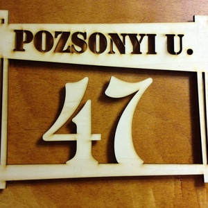 Utcanévtábla, házszámtábla, utcanév tábla, házszám tábla - otthon & életmód - ház & kert - házszám - Meska.hu