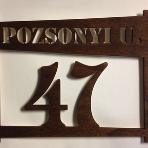 Utcanévtábla, házszámtábla, utcanév tábla, házszám tábla - otthon & életmód - ház & kert - házszám - Meska.hu