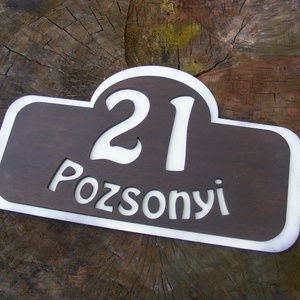 Utcanévtábla, házszámtábla, utcanév tábla, házszám tábla - otthon & életmód - ház & kert - házszám - Meska.hu