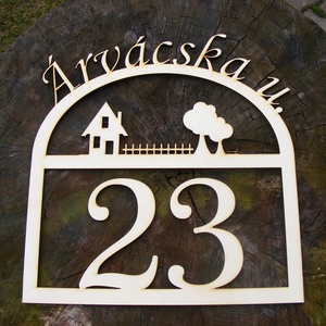 Utcanévtábla, házszámtábla, utcanév tábla, házszám tábla - otthon & életmód - ház & kert - házszám - Meska.hu