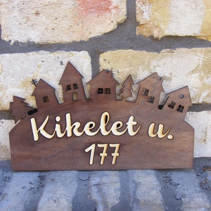 Utcanévtábla, házszámtábla, utcanév tábla, házszám tábla - otthon & életmód - ház & kert - házszám - Meska.hu
