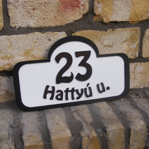 Utcanévtábla, házszámtábla, utcanév tábla, házszám tábla, Otthon & Életmód, Ház & Kert, Házszám, Famegmunkálás, MESKA