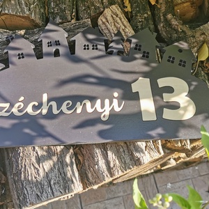 Utcanévtábla, házszámtábla, utcanév tábla, házszám tábla - otthon & életmód - ház & kert - házszám - Meska.hu