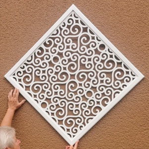 Pergola fehér színben, térelválasztó elem, ablakdísz, falidísz, lámpabúra 40x40 cm - otthon & életmód - dekoráció - ajtó- és ablak dekoráció - ablakdísz - Meska.hu