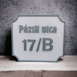 Utcanévtábla, házszámtábla, utcanév tábla, házszám tábla, Otthon & Lakás, Ház & Kert, Házszám, Mindenmás, Meska