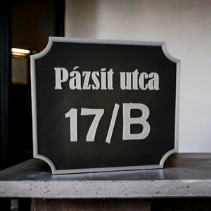 Utcanévtábla, házszámtábla, utcanév tábla, házszám tábla - otthon & életmód - ház & kert - házszám - Meska.hu