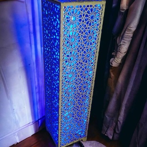 Marokkói mintás állólámpa, hangulatvilágítás, Otthon & Lakás, Lámpa, Állólámpa, Famegmunkálás, MESKA