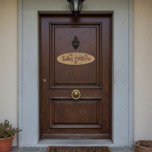 'Édes Otthon' feliratú tábla ajtódísz dekoráció, Otthon & Életmód, Dekoráció, Ajtó- és ablak dekoráció, Ajtódísz & Kopogtató, Famegmunkálás, MESKA