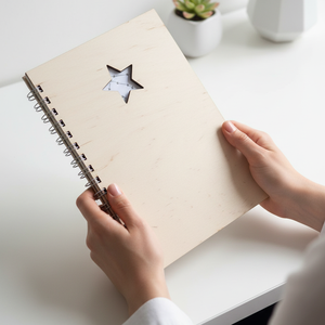 Faborítós spirál füzet spirálfüzet A5 , Otthon & Életmód, Papír, írószer, Jegyzetfüzet & Napló, Famegmunkálás, MESKA