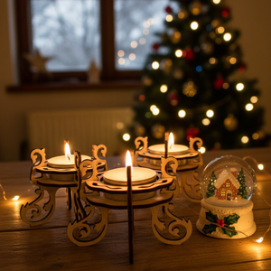 Fából készült mécsestartó gyertyatartó - otthon & életmód - gyertya, illat, aroma - mécses és mécsestartó - Meska.hu