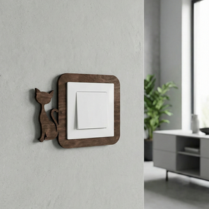 Kapcsolódísz, cicás, konnektordísz, Otthon & Életmód, Dekoráció, Dísztárgy, Famegmunkálás, MESKA