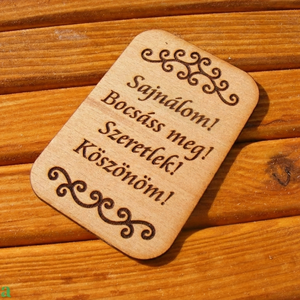 Ho'oponopono kártya, Otthon & Életmód, Dekoráció, Kép & Falikép, Táblakép, Famegmunkálás, MESKA