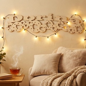 Fa ajtódísz faldísz felirat, Otthon & Életmód, Dekoráció, Ajtó- és ablak dekoráció, Ajtódísz & Kopogtató, Famegmunkálás, MESKA