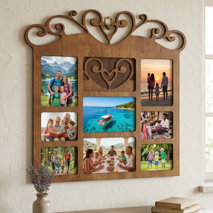 Fali fényképtartó, Otthon & Életmód, Dekoráció, Fali és függő dekoráció, Falra akasztható dekor, Famegmunkálás, MESKA